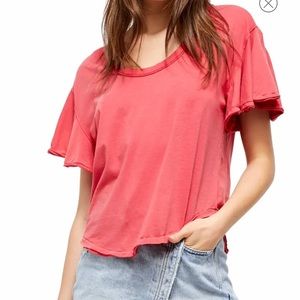 Free People Float on Flutter sleeve t-shirt